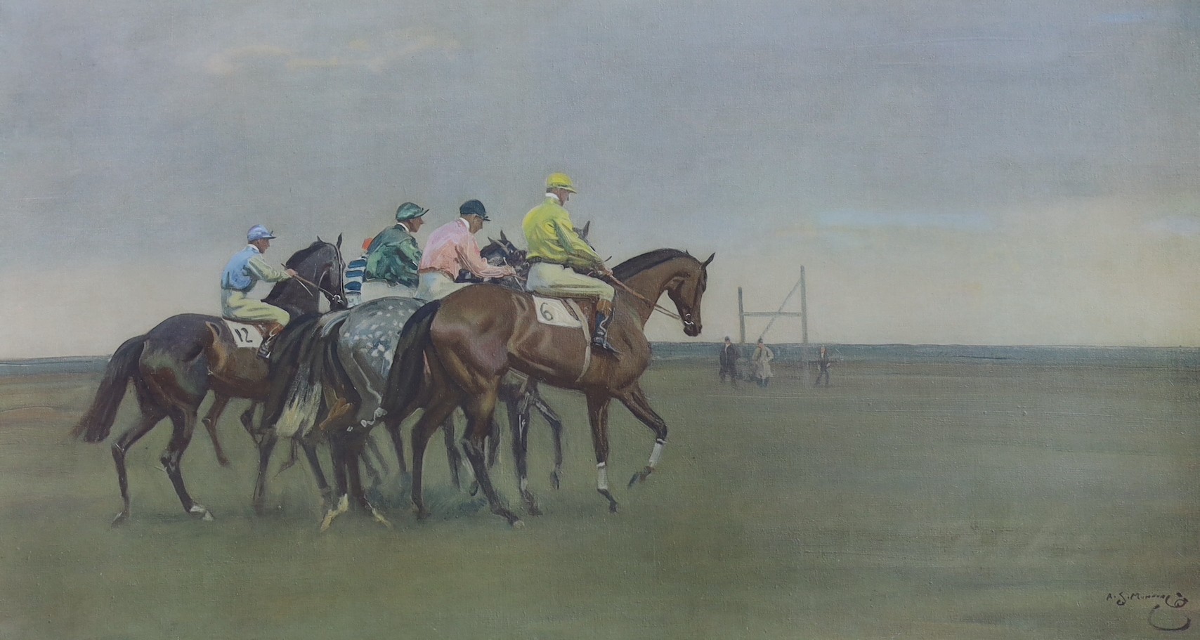 After Alfred Munnings, a coloured print, 